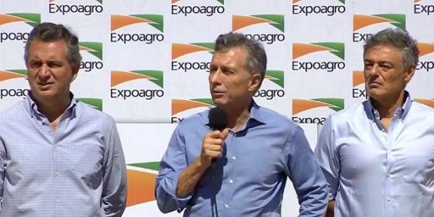 Macri en Expoagro 2018: anunció beneficios para el campo.