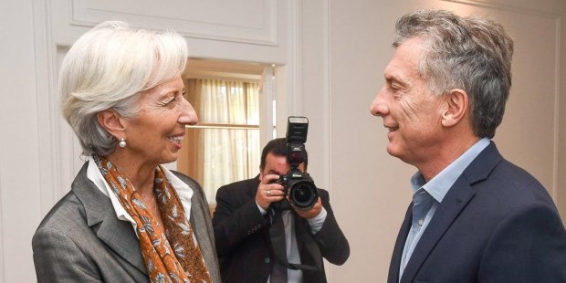 Christine Lagarde y Mauricio Macri.