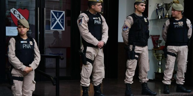 Allanamiento la sede de Independiente en el marco de la causa lavados de activos, en el club de Avellaneda.