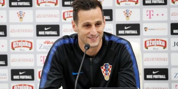 Nikola Kalinic, durante una conferencia de prensa antes de la presentación de Croacia en el Mundial.