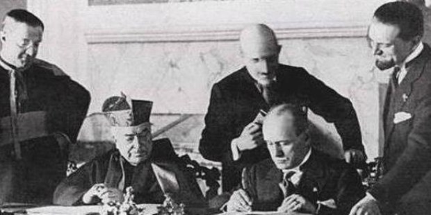 En 1929 se firmó el Tratado de Letrán. Fue un hito histórico que cerró más de medio siglo de desaveniencias y enfrentamientos entre Italia y el Vaticano. Y que Mussolini explotó como un gran éxito diplomático.