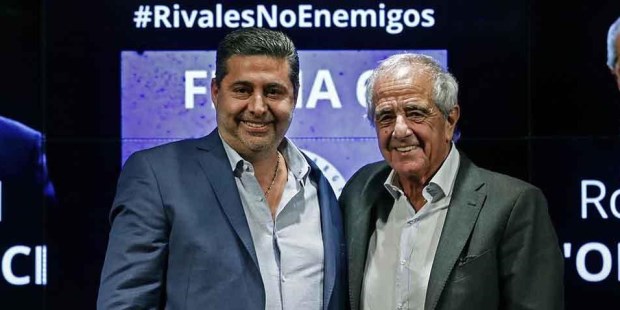 Los presidentes de Boca y River, juntos: "Hay que demostrar madurez como argentinos"