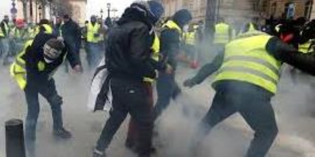 Protestas de los chalecos amarillos en Francia.