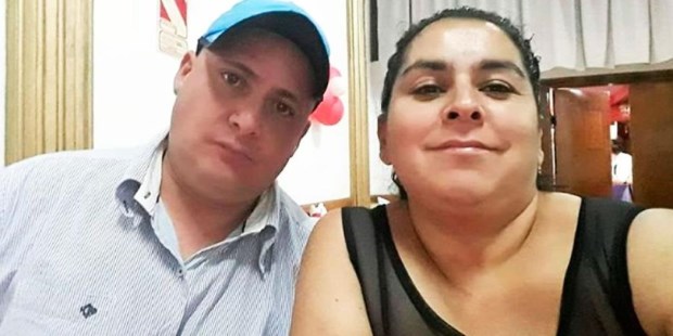 Leonardo Víctor Zeniquel y su victima, su ex pareja Vanesa Caro.