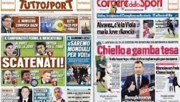Julián Álvarez está en la portada de los diarios italianos - Deportes |  Diario La Prensa